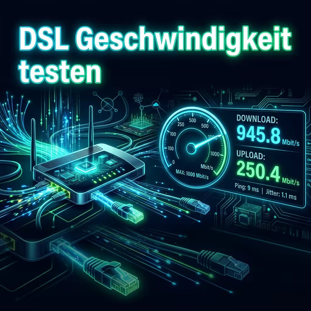 DSL Geschwindigkeit testen: VDSL, Glasfaser – Was du wirklich bekommst (2025)