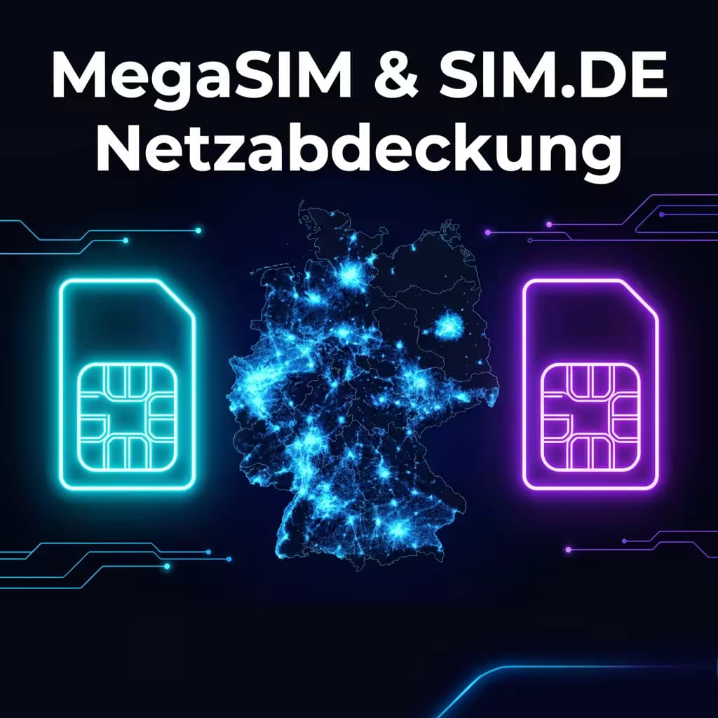 MegaSIM & SIM.DE Netzabdeckung 2025: Das O2-Netz im großen Test