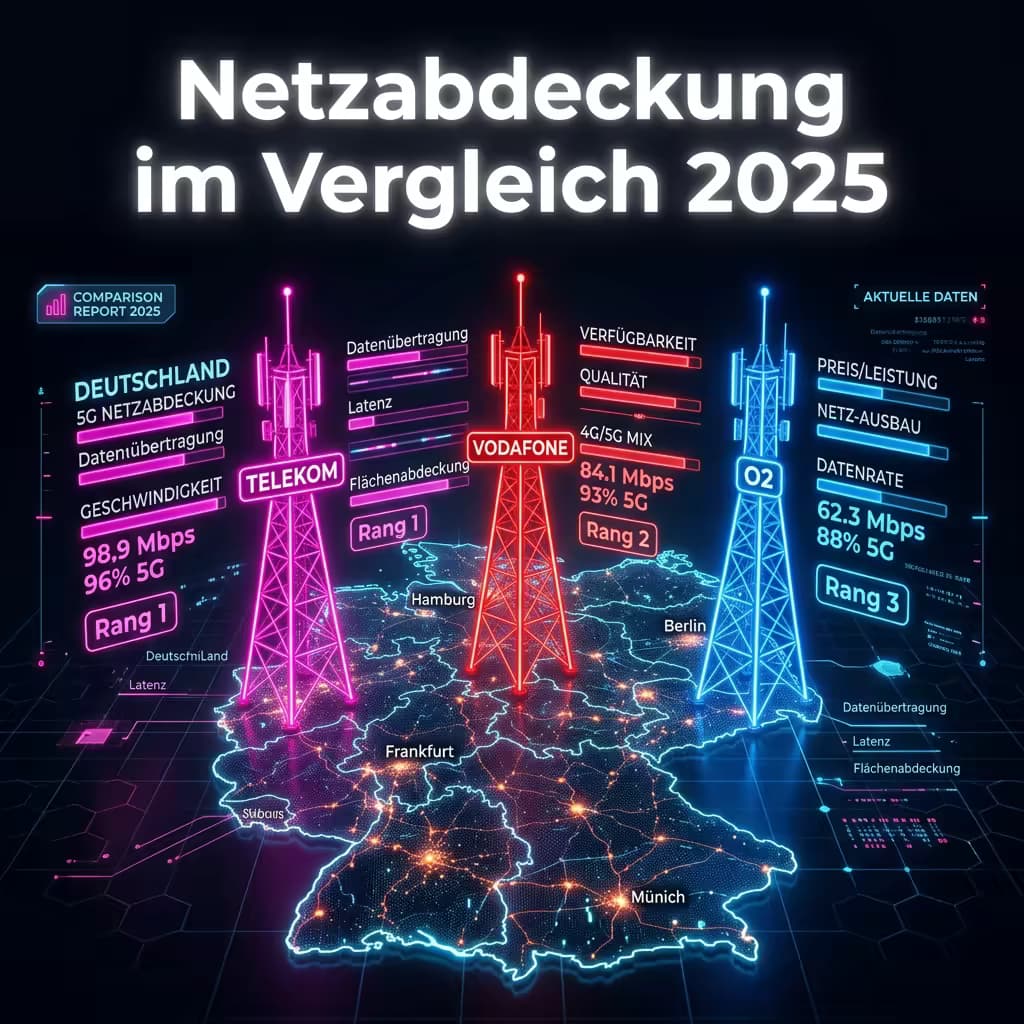 Netzabdeckung Deutschland 2025: Welches Netz passt zu dir? Der grosse Vergleich