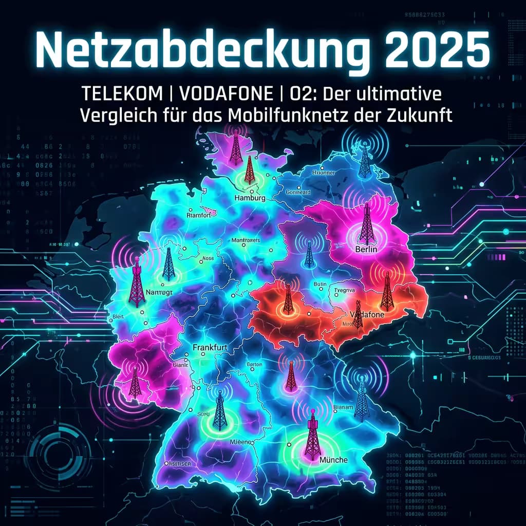 Netzabdeckung 2025: Telekom, Vodafone, O2 & MVNOs im großen Vergleich