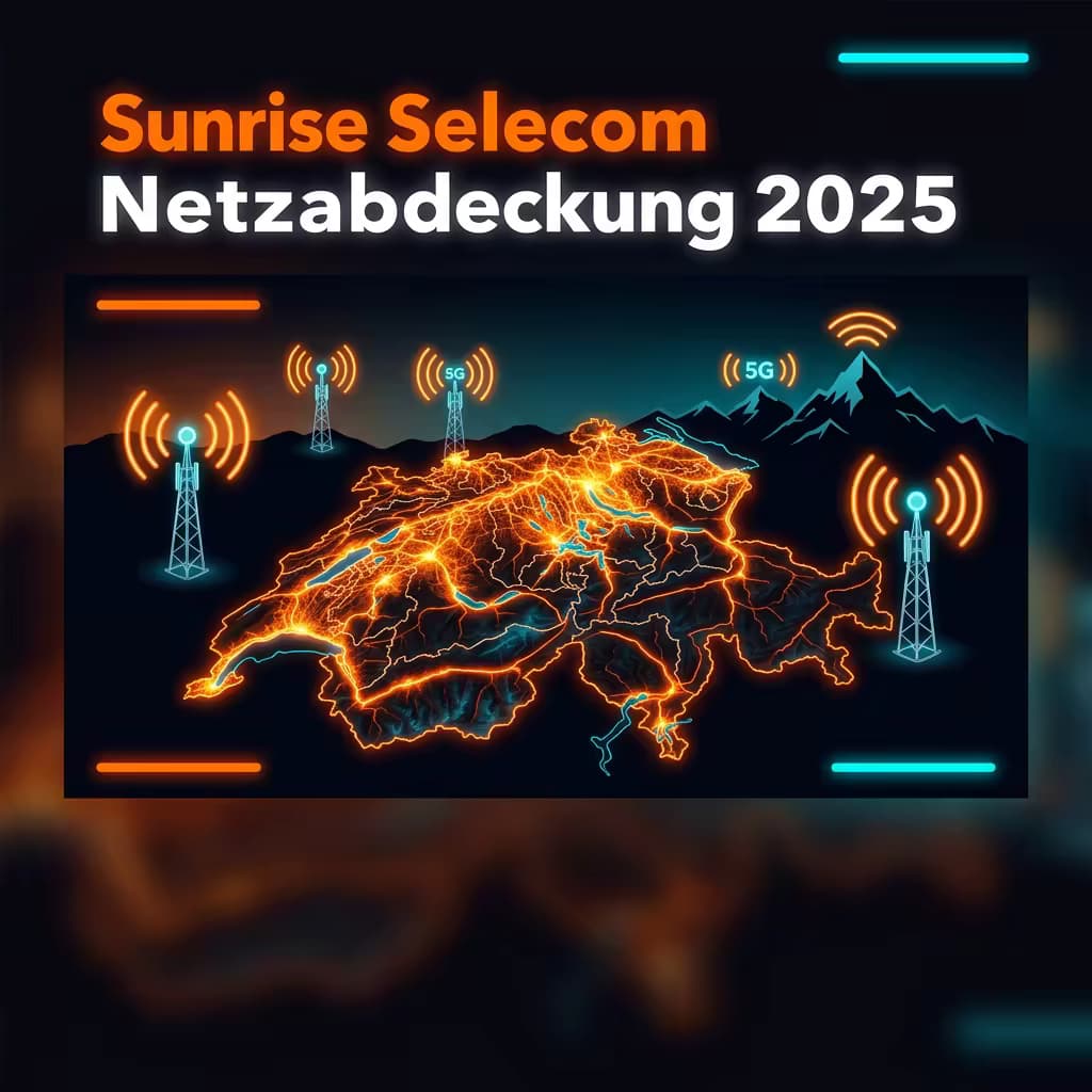 Sunrise Netzabdeckung 2025: Das zweitbeste Schweizer Netz im Test