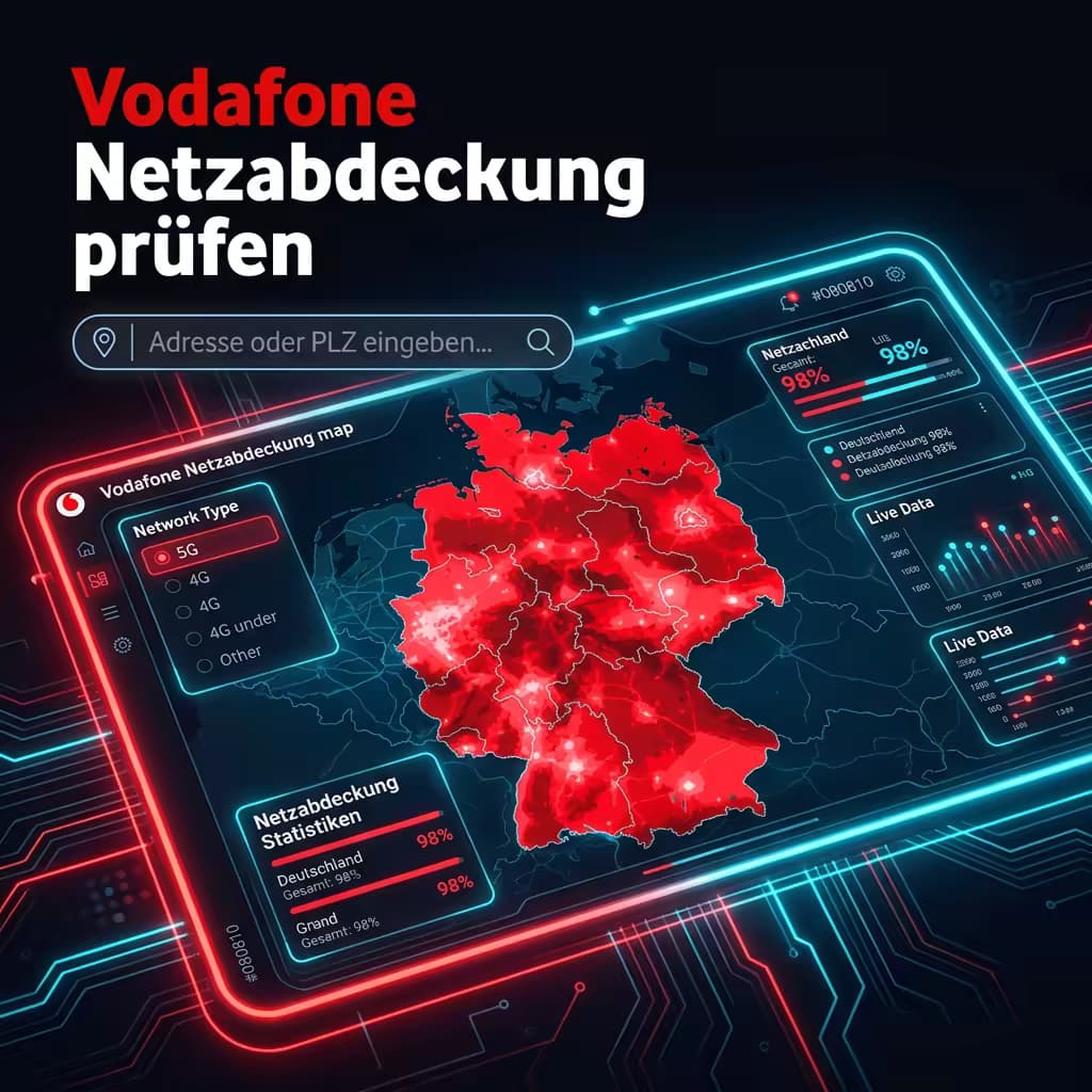 Vodafone Netzabdeckung von Vodafone pruefen: Karte, PLZ und aktuelle Daten 2025